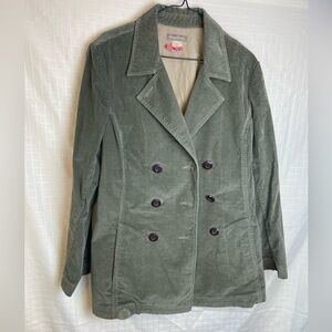 Women’s Tommy Bahama Green size 12 corduroy pants And Xl Jacket Blazer set￼
